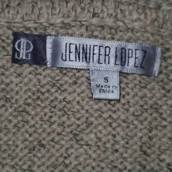 JENNIFER LOPEZ SEQUIN KNIT HOODIE BATWING SLEEVE - Picture 6 of 13